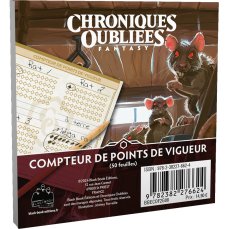Compteurs de Points de Vigueur - Chroniques Oubliées Fantasy 2e édition