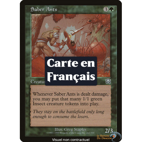 Verte - Fourmis-sabre (U) [MMQ]