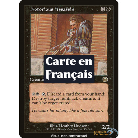 (Foil) Noire - Assassin renommé (R) [MMQ]