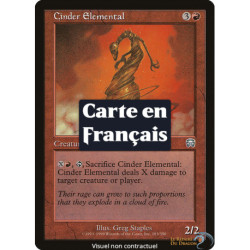 (Foil) Rouge - Élémental de cendres (Élémental de scories) (U) [MMQ]