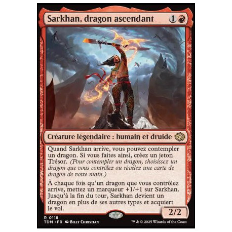 Magic The Gathering - Sarkhan, dragon ascendant (V1) [TDM]