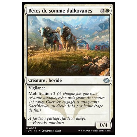 (Foil) Blanche - Bêtes de somme dalkovanes (U) [TDM]