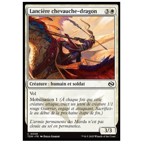 (Foil) Blanche - Lancière chevauche-dragon (C) [TDM]