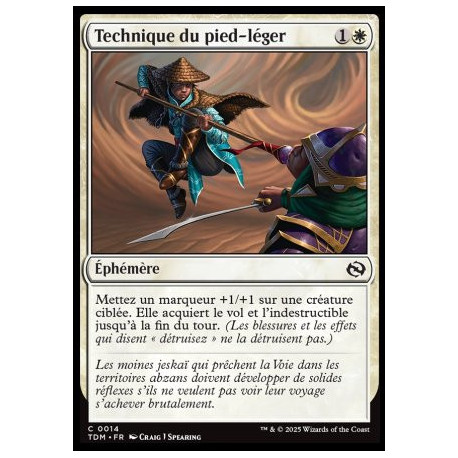 (Foil) Blanche - Technique du pied-léger (C) [TDM]
