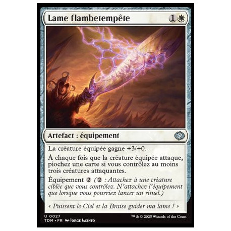 (Foil) Blanche - Lame flambetempête (U) [TDM]