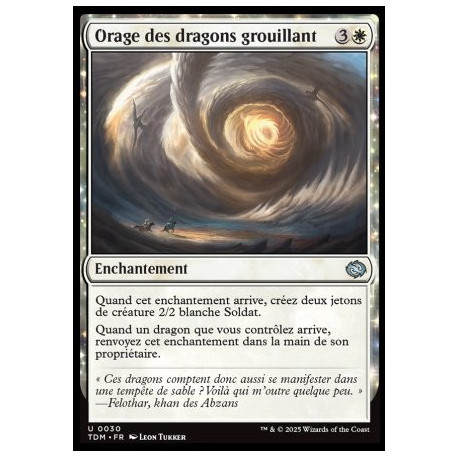 (Foil) Blanche - Orage des dragons grouillant (V1) (U) [TDM]