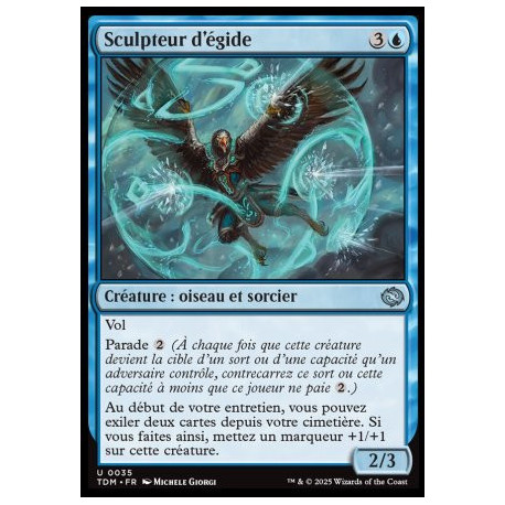 (Foil) Bleue - Sculpteur d'égide (U) [TDM]