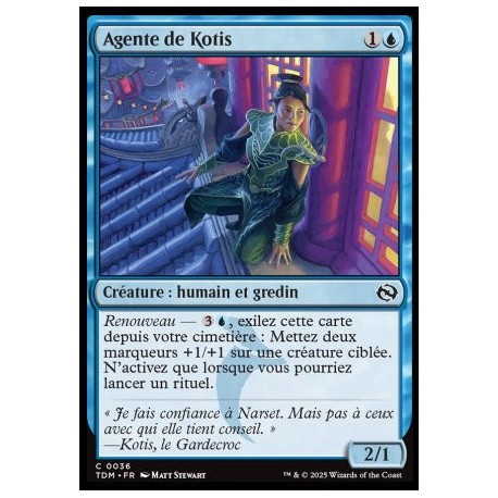 (Foil) Bleue - Agente de Kotis (C) [TDM]