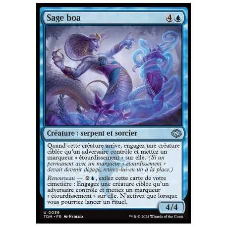 (Foil) Bleue - Sage boa (U) [TDM]