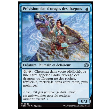 (Foil) Bleue - Prévisionniste d'orages des dragons (U) [TDM]