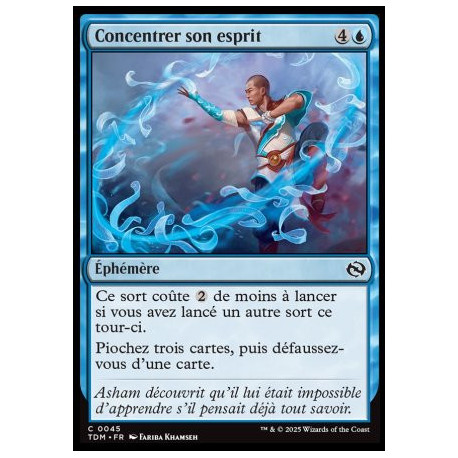 (Foil) Bleue - Concentrer son esprit (C) [TDM]