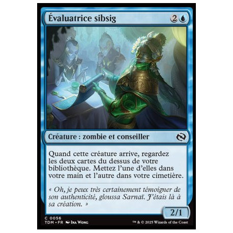 (Foil) Bleue - Évaluatrice sibsig (C) [TDM]