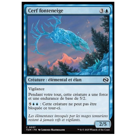 (Foil) Bleue - Cerf fonteneige (C) [TDM]