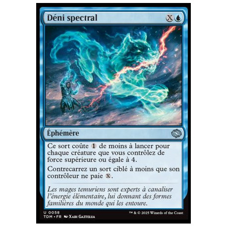 (Foil) Bleue - Déni spectral (U) [TDM]