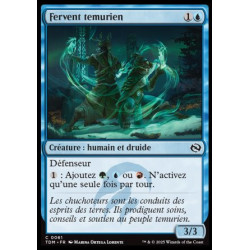 (Foil) Bleue - Fervent temurien (C) [TDM]