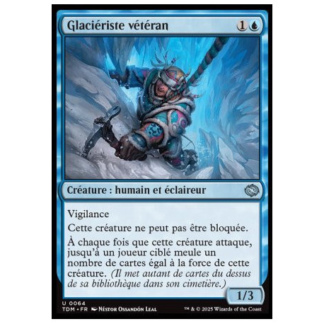 (Foil) Bleue - Glaciériste vétéran (U) [TDM]