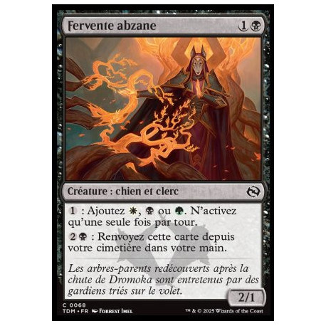 (Foil) Noire - Fervente abzane (C) [TDM]