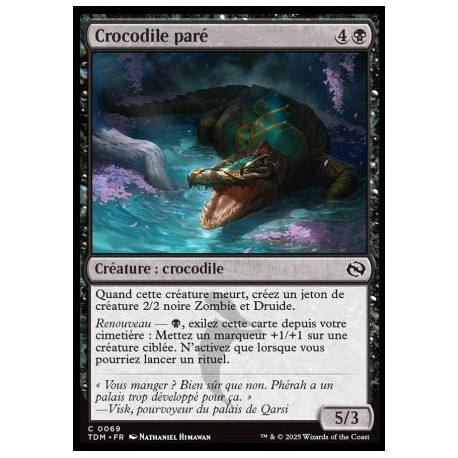 (Foil) Noire - Crocodile paré (C) [TDM]