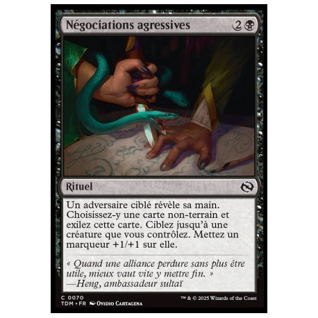 (Foil) Noire - Négociations agressives (C) [TDM]