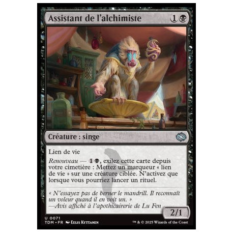 (Foil) Noire - Assistant de l'alchimiste (U) [TDM]