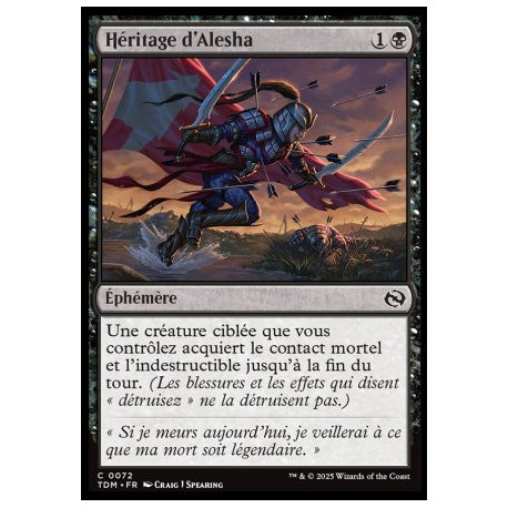 (Foil) Noire - Héritage d'Alesha (C) [TDM]