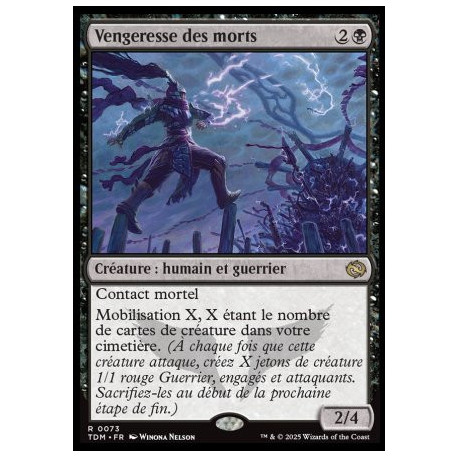 (Foil) Noire - Vengeresse des morts (V1) (R) [TDM]