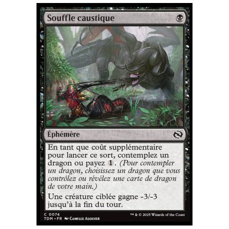 (Foil) Noire - Souffle caustique (C) [TDM]