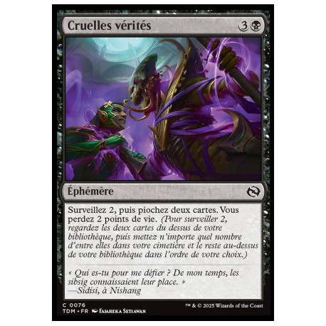 (Foil) Noire - Cruelles vérités (C) [TDM]