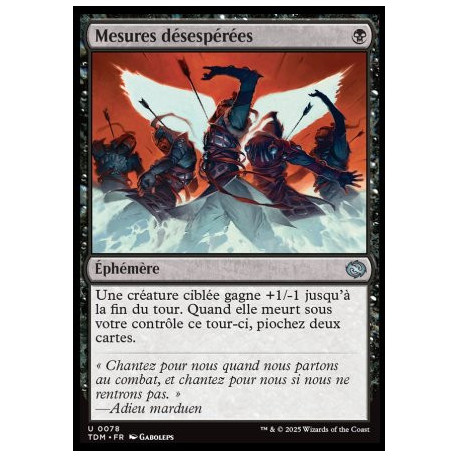 (Foil) Noire - Mesures désespérées (U) [TDM]
