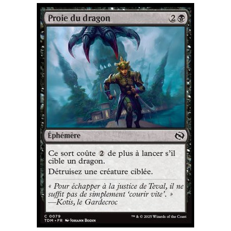 (Foil) Noire - Proie du dragon (C) [TDM]