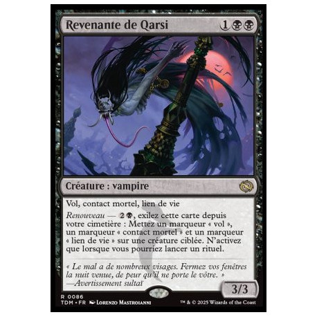 (Foil) Noire - Revenante de Qarsi (V1) (R) [TDM]