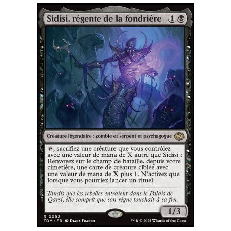 (Foil) Noire - Sidisi, régente de la fondrière (V1) (R) [TDM]