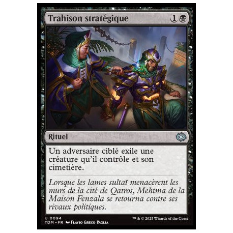 (Foil) Noire - Trahison stratégique (U) [TDM]