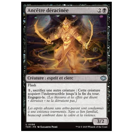 (Foil) Noire - Ancêtre déracinée (U) [TDM]