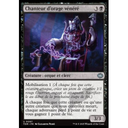 (Foil) Noire - Chanteur d'orage vénéré (U) [TDM]