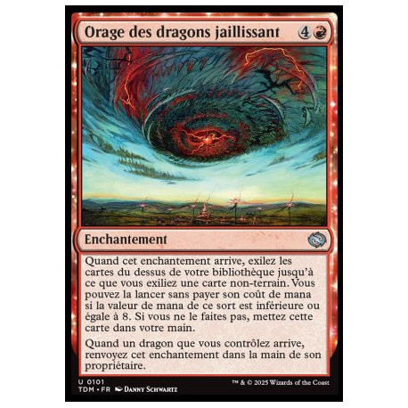 (Foil) Rouge - Orage des dragons jaillissant (V1) (U) [TDM]