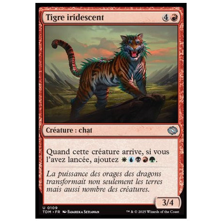 (Foil) Rouge - Tigre iridescent (U) [TDM]