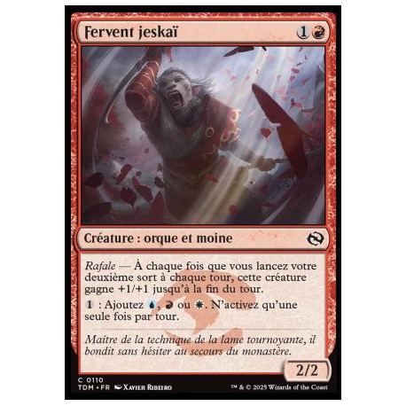 (Foil) Rouge - Fervent jeskaï (C) [TDM]