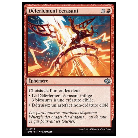 (Foil) Rouge - Déferlement écrasant (U) [TDM]