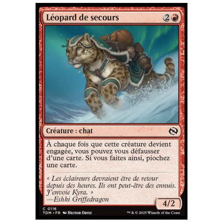 (Foil) Rouge - Léopard de secours (C) [TDM]