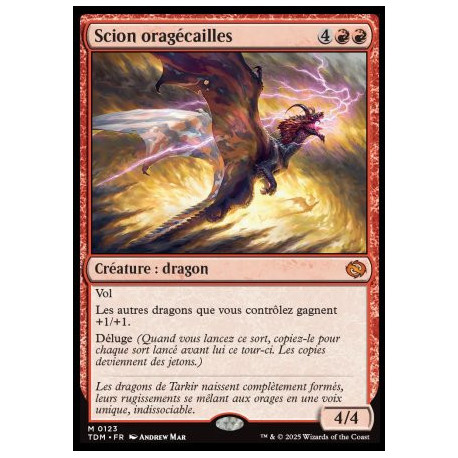 (Foil) Rouge - Scion oragécailles (V1) (M) [TDM]