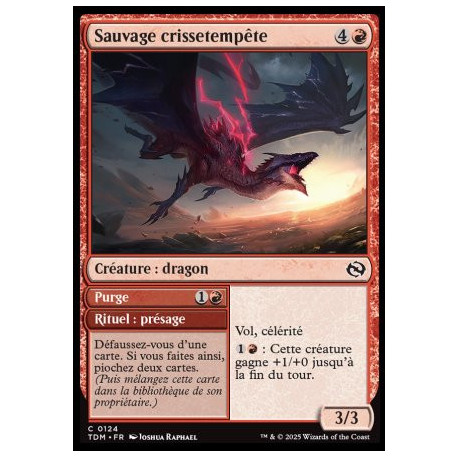 (Foil) Rouge - Sauvage crissetempête // Purge (V1) (C) [TDM]