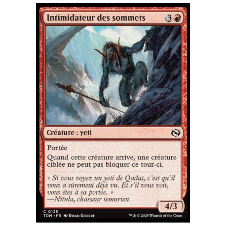 (Foil) Rouge - Intimidateur des sommets (C) [TDM]