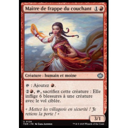 (Foil) Rouge - Maître de frappe du couchant (U) [TDM]