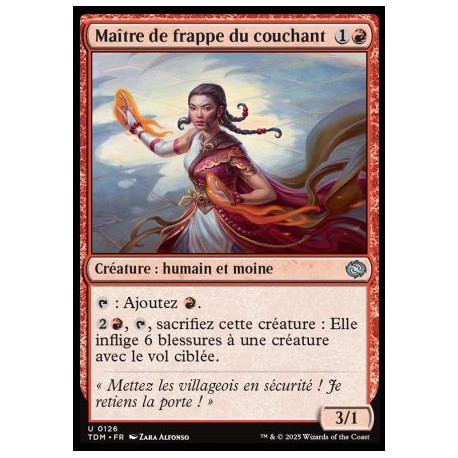 (Foil) Rouge - Maître de frappe du couchant (U) [TDM]