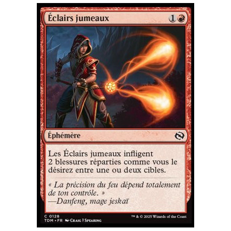 (Foil) Rouge - Éclairs jumeaux (C) [TDM]