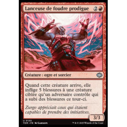 (Foil) Rouge - Lanceuse de foudre prodigue (U) [TDM]