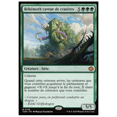 (Foil) Verte - Béhémoth caveur de cratères (V1) (M) [TDM]