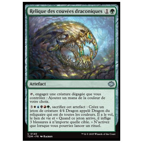 (Foil) Verte - Relique des couvées draconiques (U) [TDM]