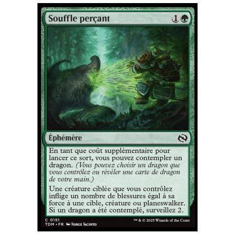 (Foil) Verte - Souffle perçant (C) [TDM]